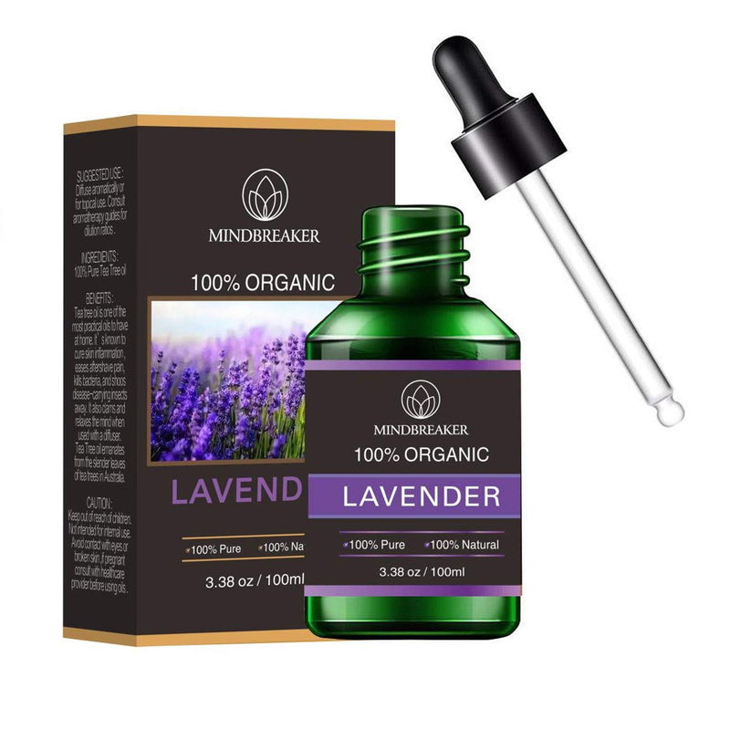 Organic Lavender Essential Oil, Scented Oils with Organic Aromatherapy 100% Pure Therapeutic Essential Oils of the Highest Quality (100ml) - NewNest Australia