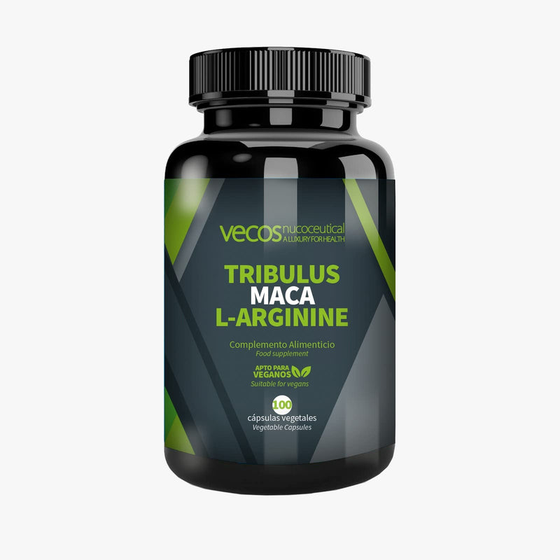 Tribulus Terrestris | Supplement for Athletes with Earth Burrel - Burrel Athorn + Maca + L-Arginine | 100 Capsules | Helps Increase Muscle Mass | Antioxidant Properties - NewNest Australia