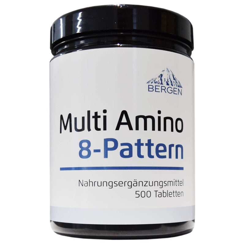 Multi Amino-Eaa 8 Pattern - 500 Tablets With 1000 Mg Each - Master Amino Protein Formula With 8 Essential Amino Acids From Legumes - Bcaa - High Dose - Vegan - Laboratory Tested - NewNest Australia