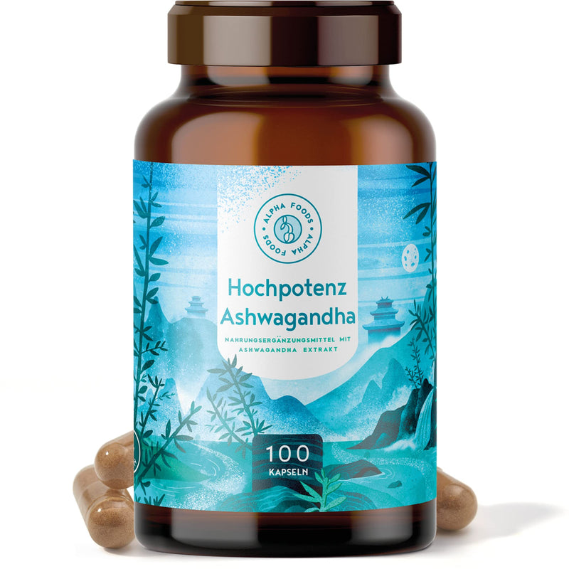 Ashwagandha Capsules - High Potency Ashwagandha Extract with 7% Withanolide - 100 Vegan Capsules - NewNest Australia