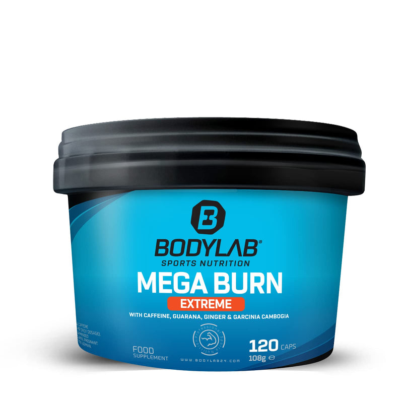 Bodylab24 Mega Burn Extreme 120 Capsules, With 200 Mg Caffeine Per Daily Dose, Contains Numerous Plant Substances Such As Guarana, Ginger & Garcinia Cambogia, Ideal For Diet And Definition Support - NewNest Australia