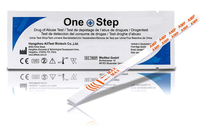 5 x One+Step rapid drug test I urine test strips I drug test I rapid test for determining amphetamine 1 piece (pack of 5) - NewNest Australia
