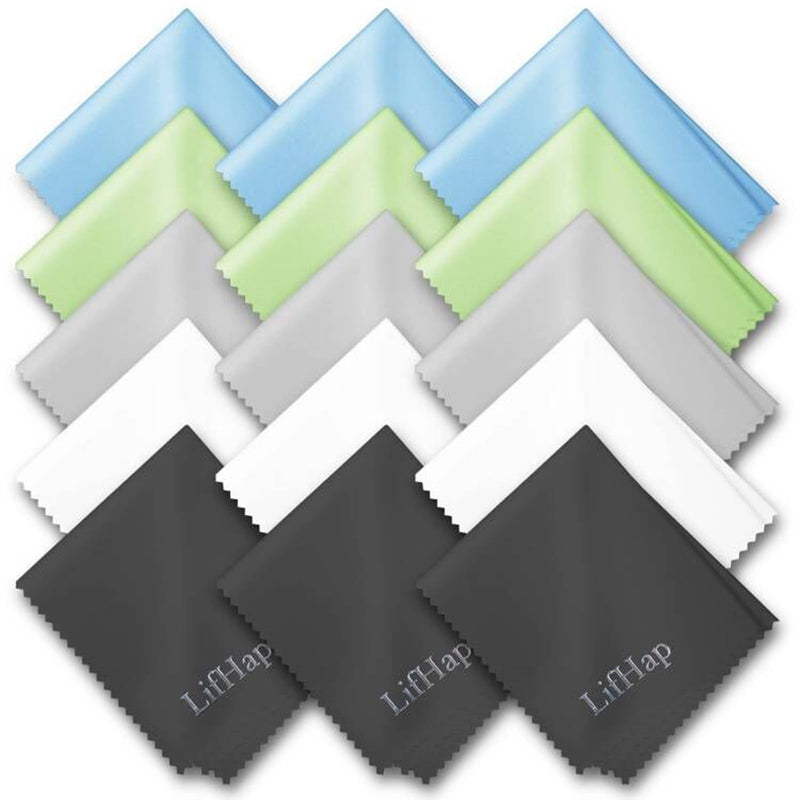 Glasses cleaning cloths, 15 pieces glasses cleaning cloths in 5 colors: microfiber cloths for wiping and cleaning glasses, cell phones, cameras, screens and other surfaces. - NewNest Australia