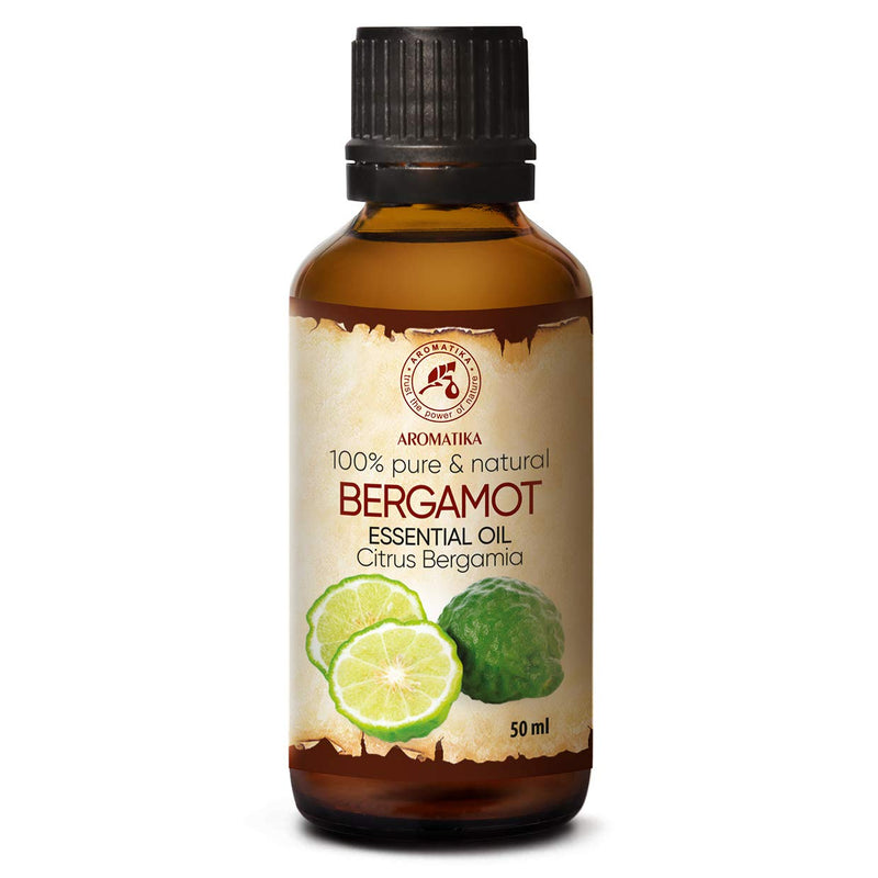 Bergamot Essential Oil 50 Ml - Citrus Bergamia - 100% Pure Bergamot Oil For Beauty - Aromatherapy - Hair & Skin - Oil Burner - Diffuser - Sauna - Steam Bath - Aroma Oil - Fragrance Oil - NewNest Australia