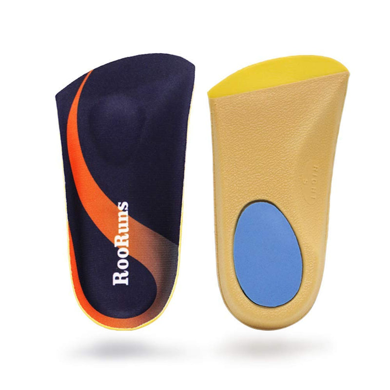 Rooruns Orthotic Insoles 3/4 Length, Plantar Fasciitis Insoles With Metatarsal Pads Heel Cushions For Men And Women, High Arched Support Shoe Insoles For Flat Feet, Overpronation, Running, L - NewNest Australia
