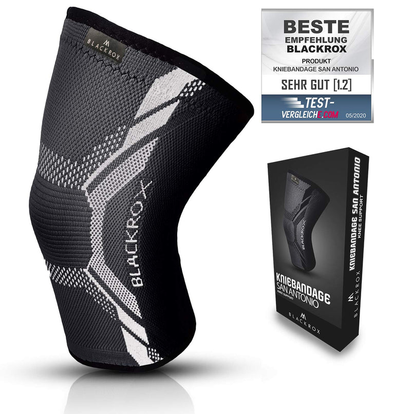 Blackrox San Antonio V4 Sports Knee Support Women'S Knee Brace Meniscus Jogging Running Compression Knee Pads Volleyball Breathable Stability Compression Bandage (Black, L) - NewNest Australia