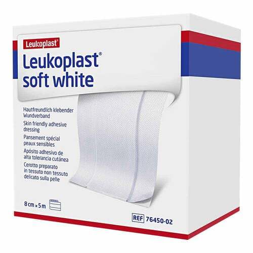 LEUKOPLAST soft white plaster 8 cmx5 m roll 1 piece - NewNest Australia