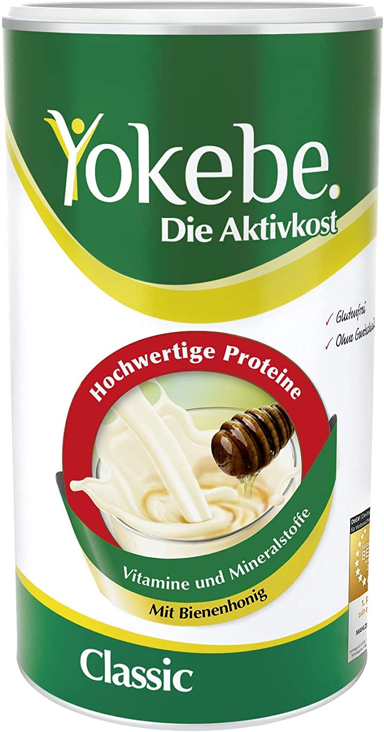 Yokebe Classic - Diet Shake for Weight Loss - Gluten-Free and Vegetarian - Meal Replacement for Weight Loss with High-Quality Proteins - 500 g = 12 Servings - NewNest Australia