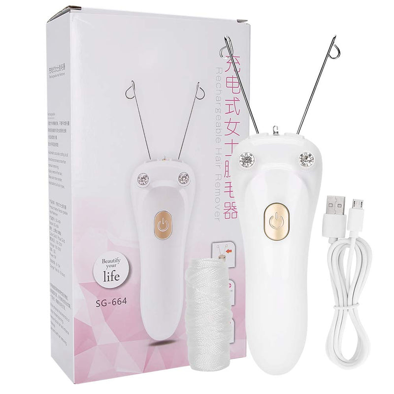 Electric Thread Epilator, Hair Remover For Face, Women'S Face Hair Remover, Usb Charging Epilator For Cotton Threads (Host + Cotton Thread + Usb Cable) (Gold) - NewNest Australia