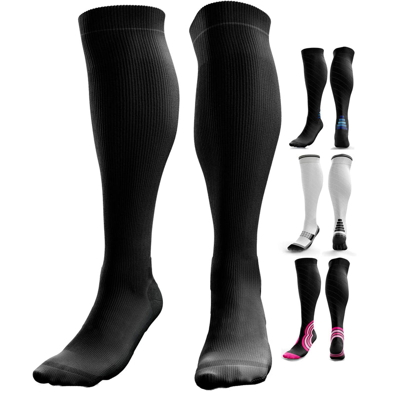 Compression Stockings For Men And Women (20 Mmhg - 30 Mmhg), Compression Socks, Varicose Veins Socks, Thrombosis Stockings For Swollen Legs, Oedema, Running, Sports, Flight, Travel - NewNest Australia