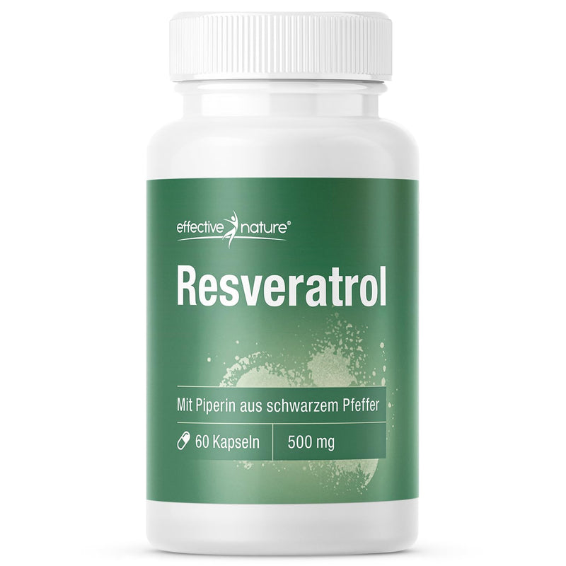 Resveratrol high dose with 500 mg trans-resveratrol - 60 capsules - natural plant extract from knotweed - vegan and without additives - NewNest Australia