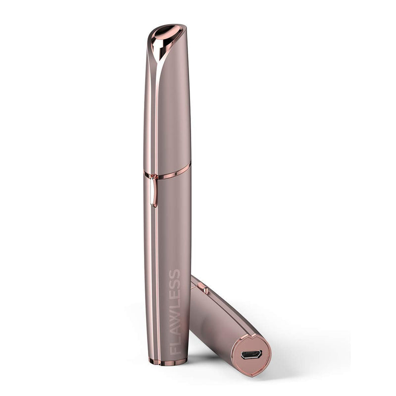 Finishing Touch Flawless Brows Precision Eyebrow Razor, Electric Facial Hair Remover For Sensitive Skin, Painless Women'S Shaver For Face - Rechargeable, Blush - NewNest Australia