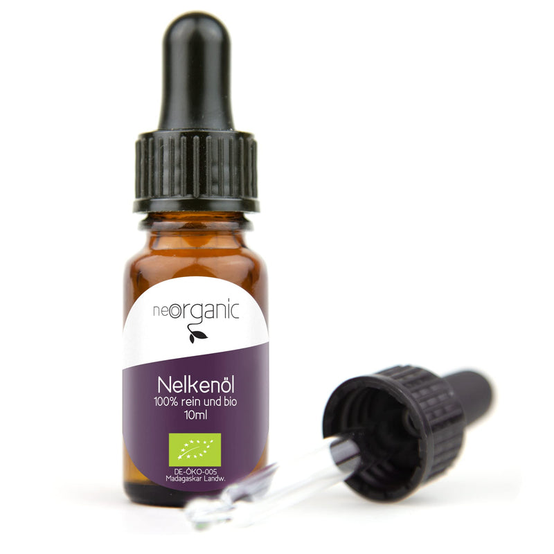 NeoOrganic® organic clove oil (Syzygium aromaticum) - clove - natural essential organic clove oil from CO2 extraction - 10ml clove 10 ml (pack of 1) - NewNest Australia