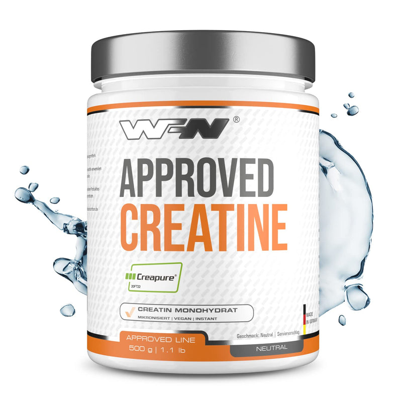 Wfn Approved Creatine - Creapure - Creatine Monohydrate Powder - 500 G Tin - Pure Creatine Powder - Vegan - Neutral & No Additives - 166 Servings - Made In Germany - Externally Laboratory Tested - NewNest Australia