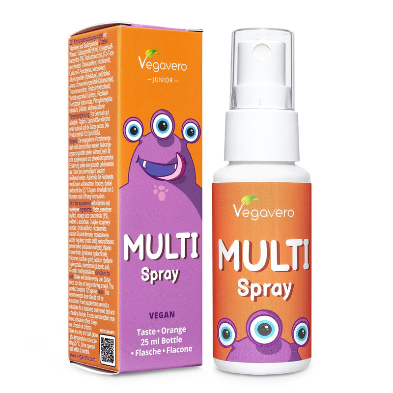 MULTIVITAMIN SPRAY FOR CHILDREN Vegavero® | Without sugar & artificial additives | From 1-13 years | With 11 vitamins | Strengthen immune system children * - NewNest Australia
