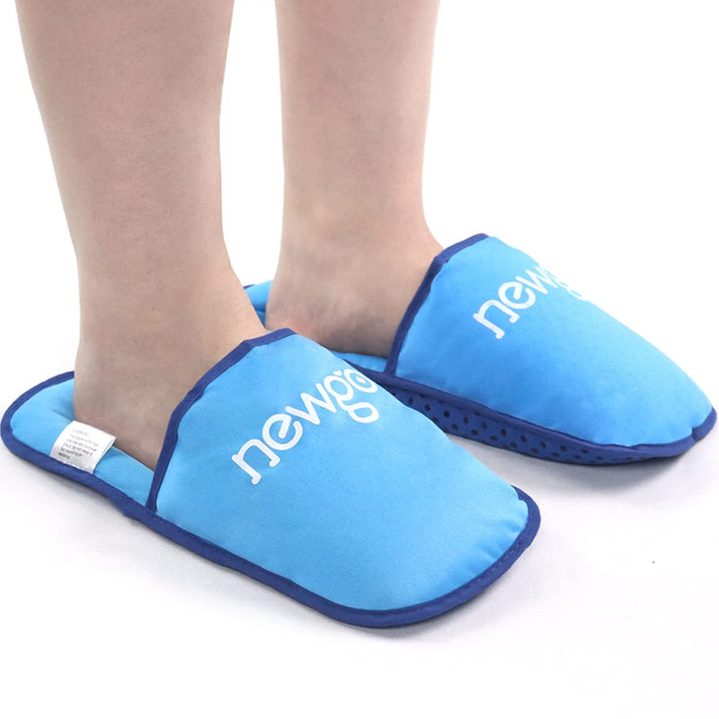 Newgo Gel Cooling Socks, 1 Pair, Chemotherapy Cooling Shoes, Hot And Cold Therapy, Cooling Pad, Ice Socks For Chemotherapy, Rheumatism, Gout, Foot Pain And Sprains, One Size Unisex (Blue) - NewNest Australia
