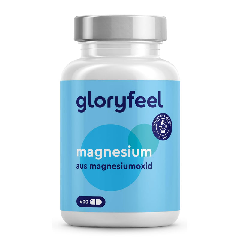 Magnesium 400 capsules - 760mg, of which 400mg is elemental magnesium per daily dose - Supports muscle function and energy metabolism* - Laboratory tested, vegan and made in Germany without additives - NewNest Australia