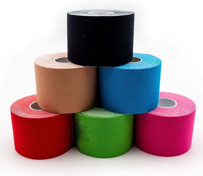 Axion Kinesiology Tapes 6 Rolls Mixing Set | Waterproof ‚ Skin-Friendly ‚ Elastic ‚ Self-Adhesive Fitness Bandage | Physio Tape Ideal For Sports & Everyday Use - Axion - NewNest Australia