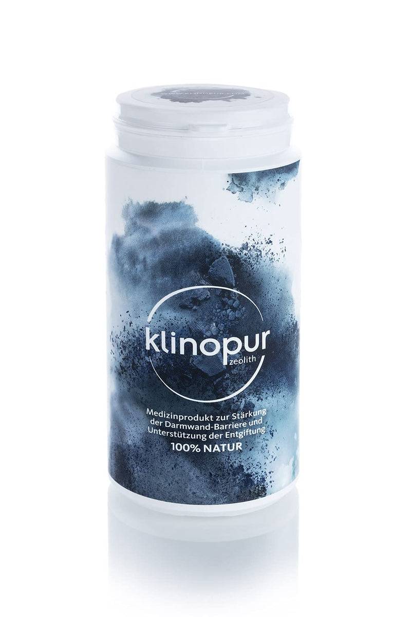 KLINOPUR Zeolite 150g premium medical product for detoxification, 100% natural intestinal cleansing treatment & detox [4 µm ultra-fine], clinoptilolite, zeolite powder to take - alternative to healing clay powder 150 g (pack of 1) - NewNest Australia