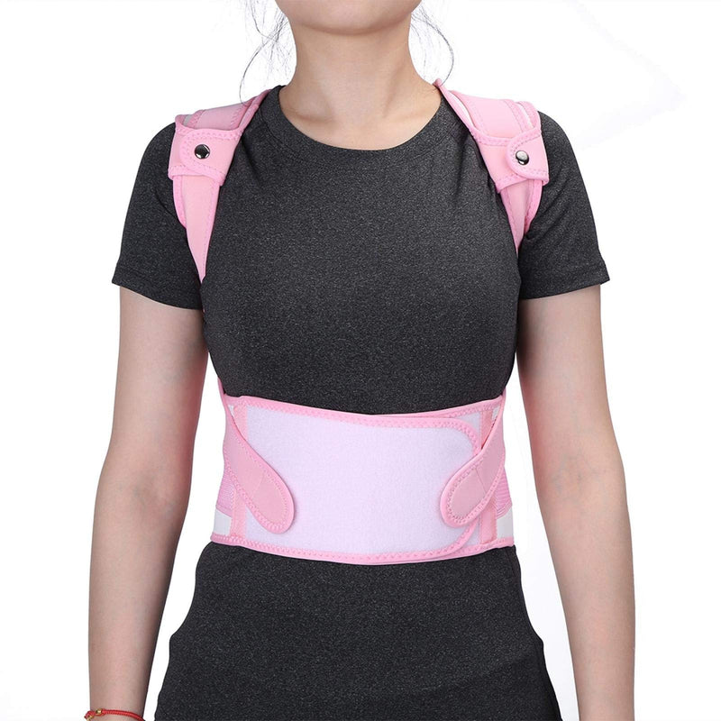 Posture Correct Belt, Posture Correction Straightener Back Women Men Shoulder Strap Back Support Back Support Waist Shoulder Support Adjustable Upper Back Support (L) - NewNest Australia