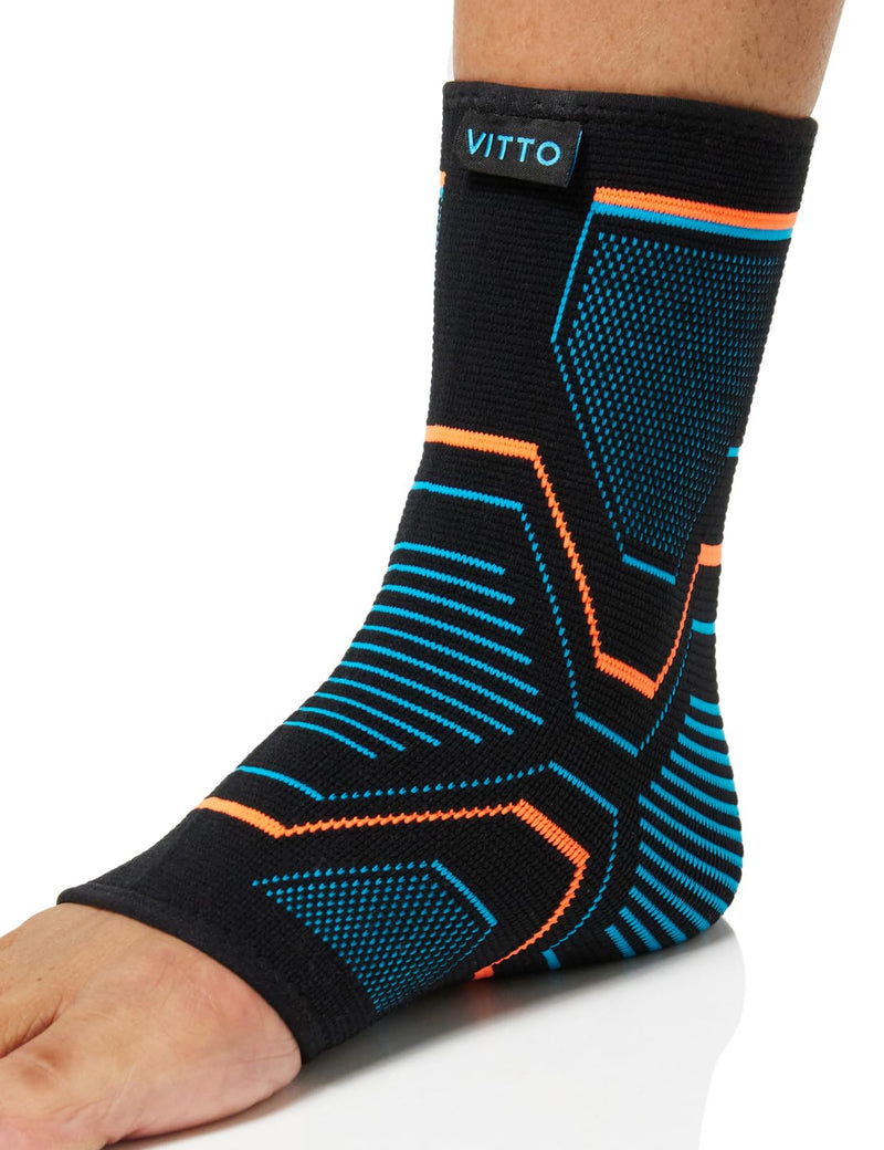 VITTO ankle bandage, foot bandage for ligament damage, weak joints, sprained joints and arthritis (case, M), arthritis, recovery, plantar fasciitis, pain relief case - NewNest Australia