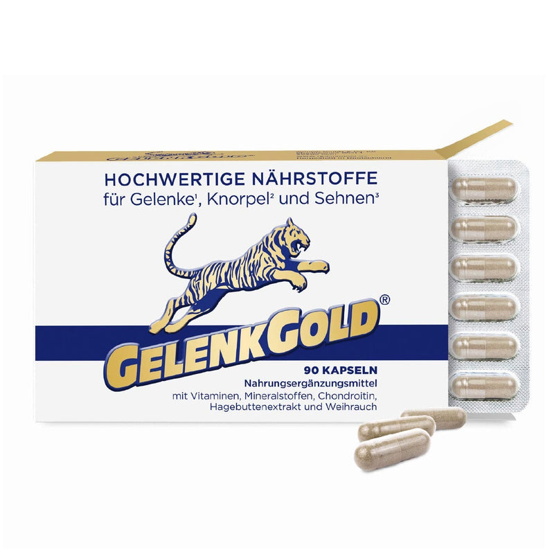 JointGold joint capsules 90 capsules high dosage, dietary supplement for joints¹ cartilage² and tendons³ with chondroitin glucosamine and frankincense - NewNest Australia