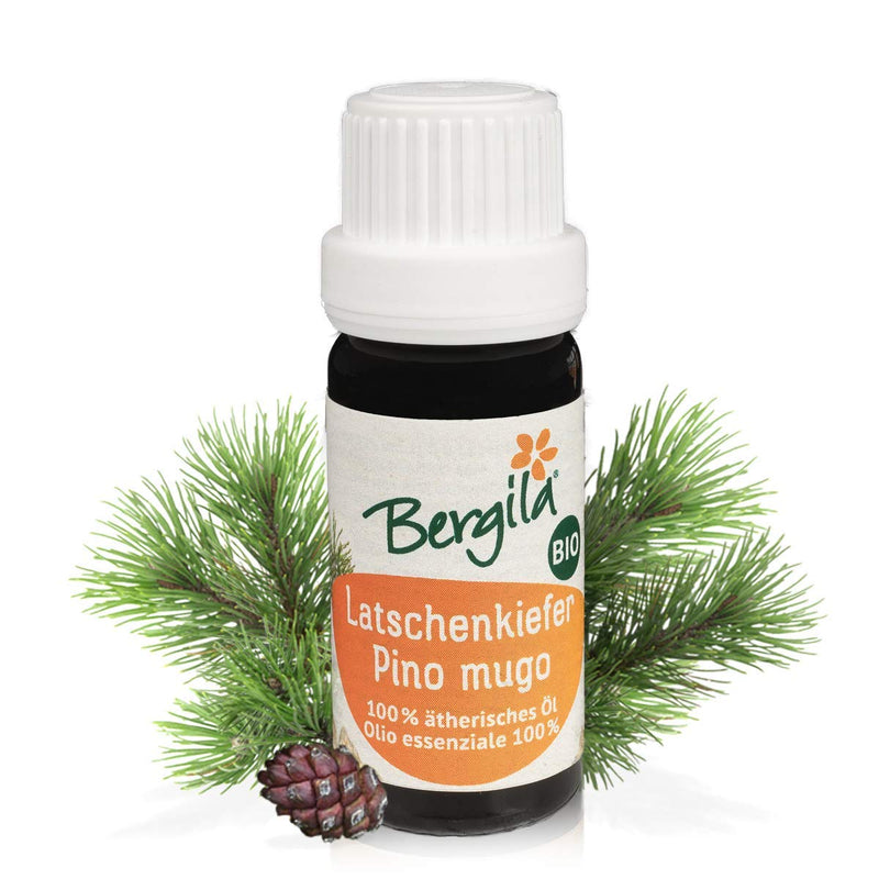 Bergila Organic Mountain Pine Essential Oil (Pinus Mugo) 10 Ml - Made From 100% Natural, Organic Raw Materials - Controlled And Certified Quality From South Tyrol - NewNest Australia
