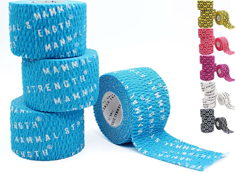 Mammal Strength 2.0 Hook Grip Tape (Box Of 4) - Plastic-Free, 9 Meter Rolls, Premium Thumb Super Sticky Finger Tape - Stretchy, Flexible And Easy Tear Grip Tapes (9 Meters X 4 Cm) - NewNest Australia