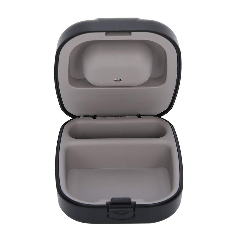 Storage Box For Hearing Aids, Portable Waterproof Hearing Aid Box, Hearing Aid Case, High-Quality Plastic + Silicone, 2.8 X 2.5 X 1.2 Inches, For Hearing Aids, Practical (Black) - NewNest Australia