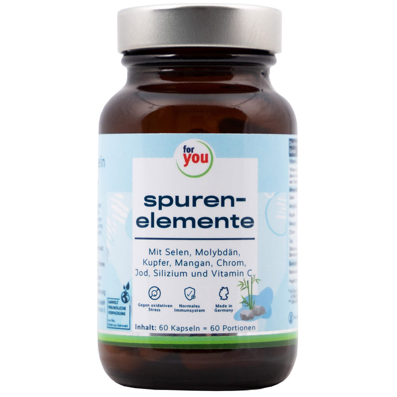 Trace Elements Complex 60 Capsules | Multimineral With Minerals, Trace Elements & Natural Vitamin C | Vegan, High Dosage, High Bioavailability | For Energy, Metabolism & Connective Tissue* - NewNest Australia