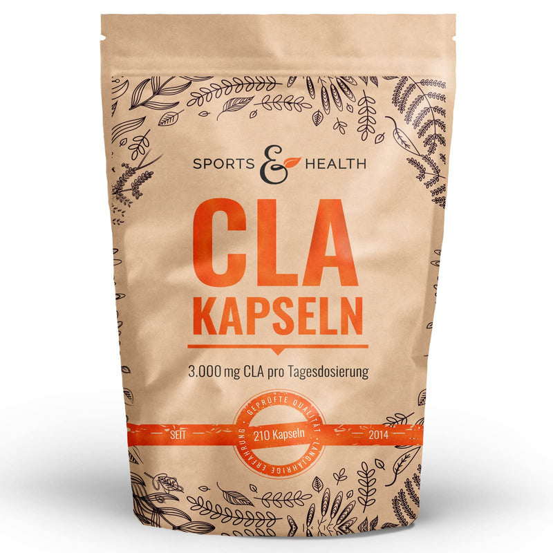 CLA capsules - 210 capsules - 3000mg per daily dosage - high dose - conjugated linoleic acid - NewNest Australia