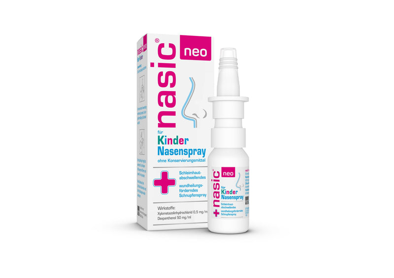 nasic neo for children nasal spray with the WirkPlus | Decongestant cold spray without preservatives for children aged 2 and over | With xylometazoline, dexpanthenol | 10ml - NewNest Australia