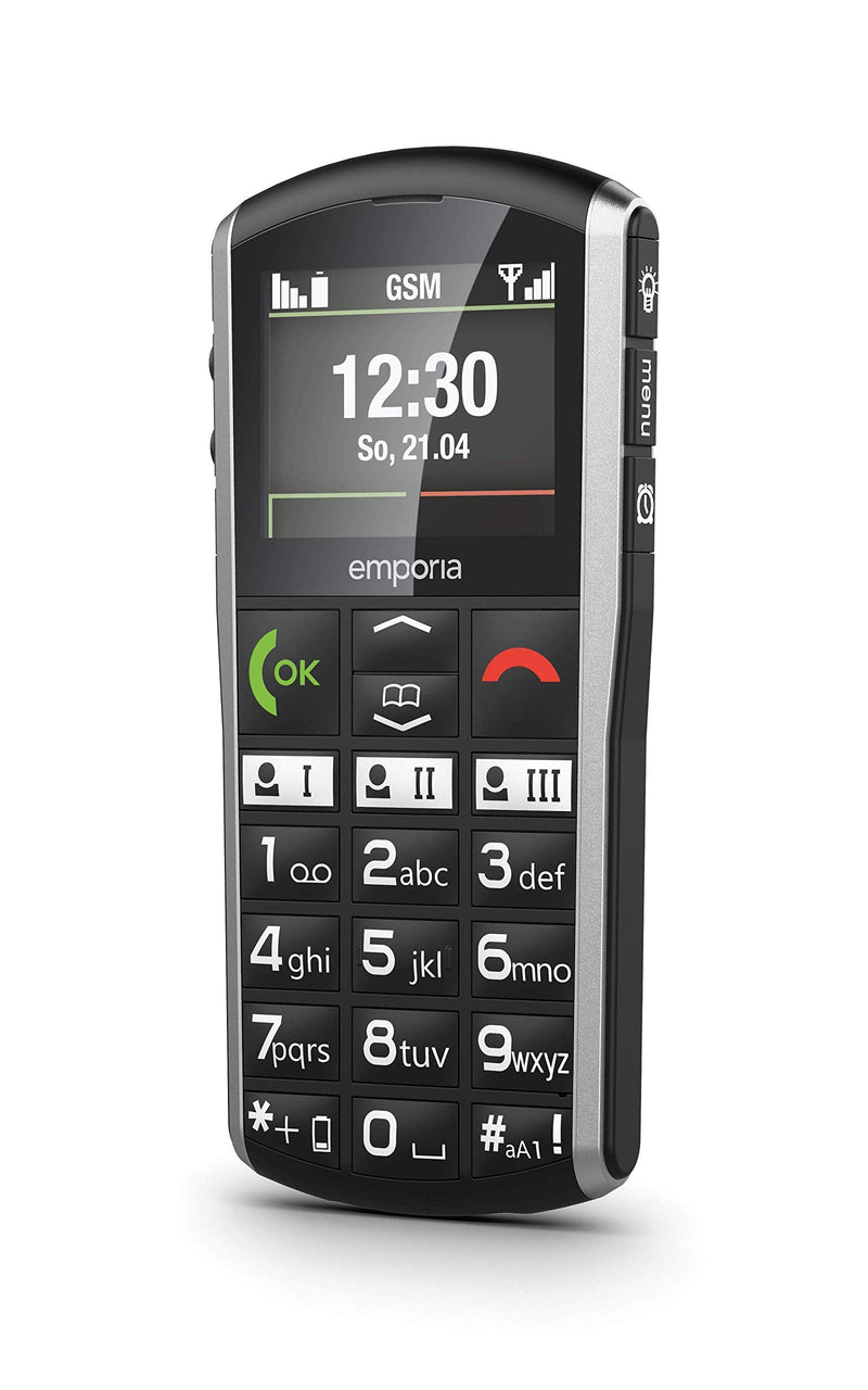 emporiaSIMPLICITY | Senior cell phone | Button cell phone without a contract | Mobile phone with emergency call button | 2 inch display | Black With 4G - NewNest Australia