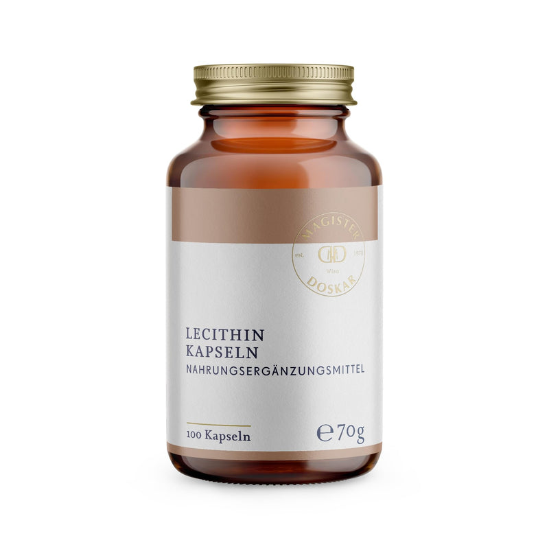 MAGISTER DOSKAR Lecithin capsules, pure sunflower lecithin, 100 pieces - PHARMACY QUALITY - NewNest Australia