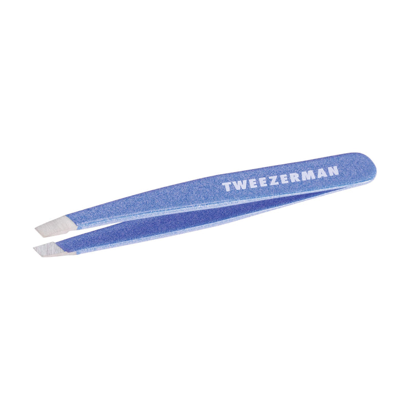 TWEEZERMAN tweezers mini version with hand-filed beveled tip for eyebrow plucking, Granite Sky - NewNest Australia