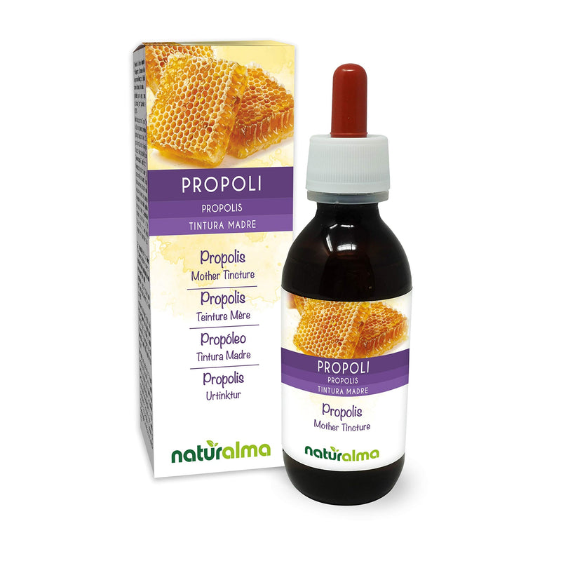 Propolis (Propolis) Resin Alcohol-Free Mother Tincture Naturalma | Liquid extract drops 120 ml | Dietary supplement alcohol-free 120 ml (pack of 1) - NewNest Australia