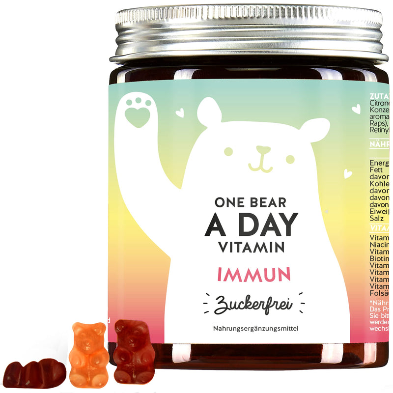 For the immune system - delicious multivitamin gummy bears with high-dose AZ immune complex - sugar-free (90 pieces) - Bears with Benefits 90 pieces (pack of 1) - NewNest Australia