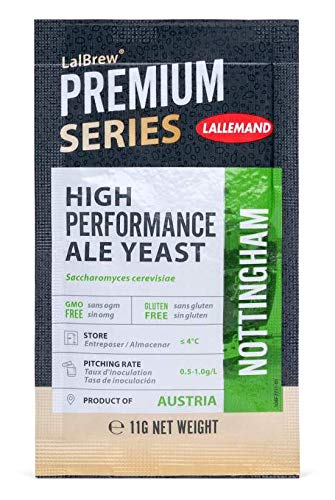 DANSTAR 11g dry yeast beer yeast "Nottingham" Ale Yeast Lallemand Saccharomyces cerevisiae beer brewing hobby brewers - NewNest Australia