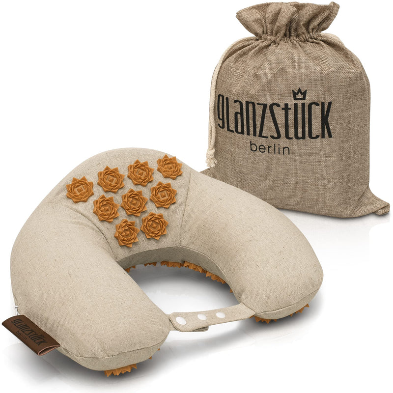 Glanzst√ºck Berlin Health Collection: Premium Neck Pillow, Acupressure Pillow, U Shape Pillow For Home & Travel, Yoga & Meditation, Fight Tension In Neck & Shoulders - NewNest Australia