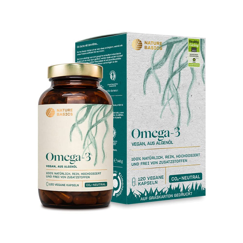 Vegan Omega 3 From Algae Oil | 120 High-Dose Capsules For 4 Months | One Capsule Daily To Support Normal Brain, Eye And Heart Function Laboratory Tested For Purity 120 Pieces (Pack Of 1) - NewNest Australia