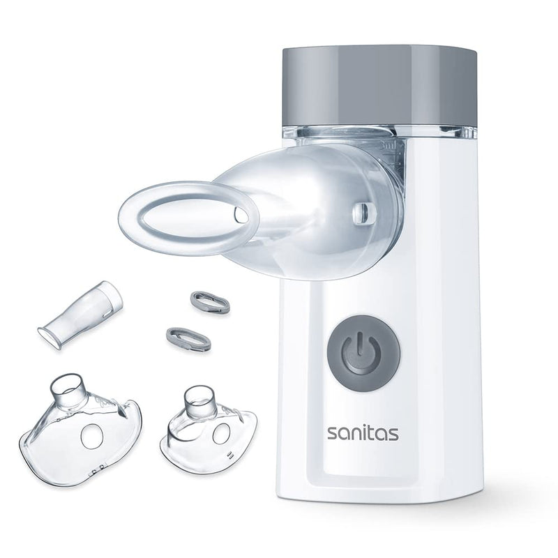 Sanitas Sih 52 Inhaler With Vibrating Membrane Technology For Treating Respiratory Disorders Such As Colds And Asthma, Portable And Quiet, Suitable For Adults And Children - NewNest Australia