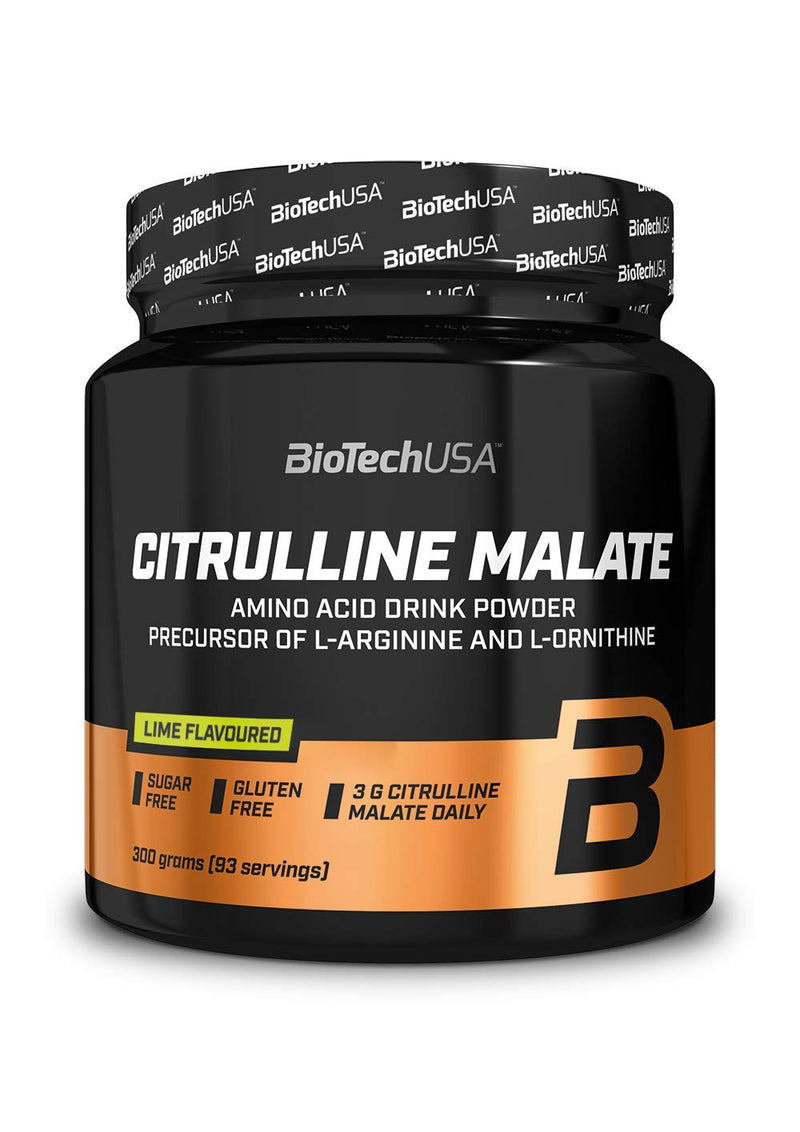 BioTechUSA Citrulline Malate Flavored Powder with L-Citrulline Malate Recipe, 300g, Lime Lemon - NewNest Australia