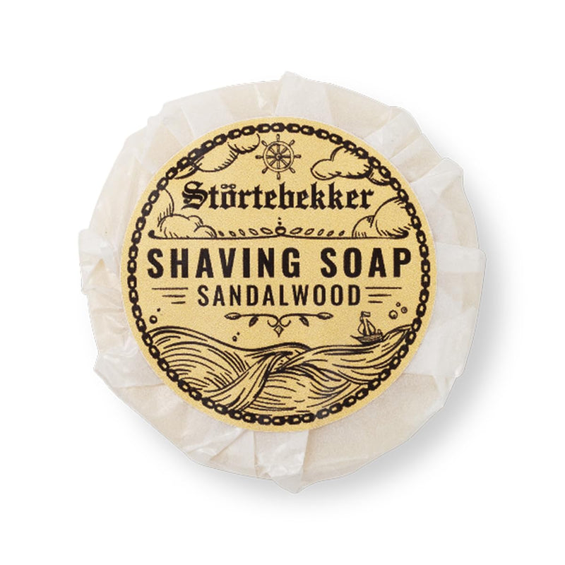 Störtebekker® Premium Shaving Soap Sandalwood 70g - Handmade soap for rich shaving foam - Perfect for shaving with a safety razor and razor - Vegan shaving soap for women and men 70 g (pack of 1) - NewNest Australia