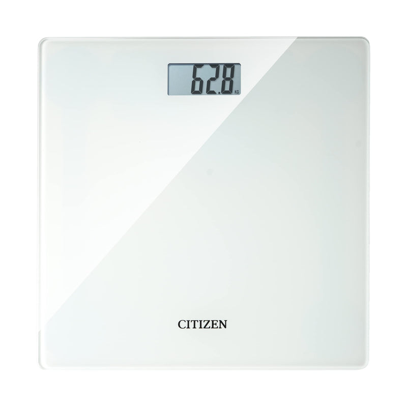 Citizen Hms324 White / Black Digital Body Scales Slim Design Comparable To Previous Measurements Slim Design With Instant Weight Measurement Lcd Display And Tempered Glass - NewNest Australia