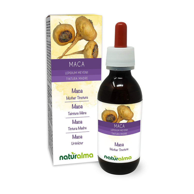 Maca or Peru Ginseng (Lepidium meyenii or Lepidium peruvianum) Roots Alcohol-free Original Tincture Natural Alma Liquid Extract Drops 120 ml Dietary Supplement Vegan - NewNest Australia