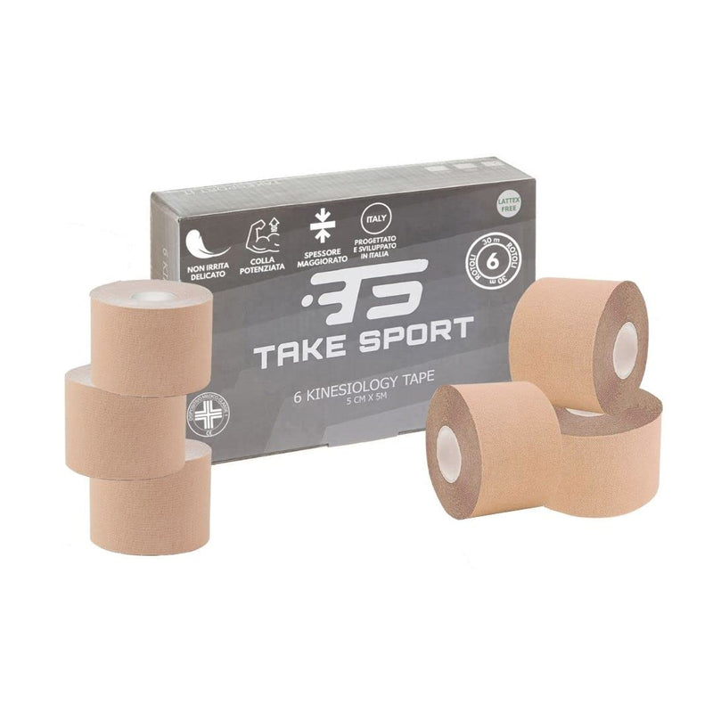 Take Sport Kinesio Sports Tape Physio Tape Kinesiology Tape Kinesiology Tape Kinesiology Tape Kinesio Tape Kinesio Tape Kinesio Tape 6 Rolls 5 X 5 M 95% Cotton 5% Elastane - NewNest Australia