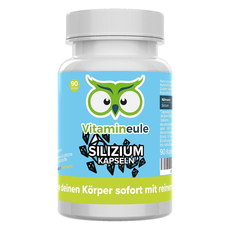 Silicon capsules - high dosage - 100mg silicon from bamboo extract - quality from Germany - laboratory tested - vegan - natural - without additives - silica capsules instead of tablets - Vitamineule® - NewNest Australia