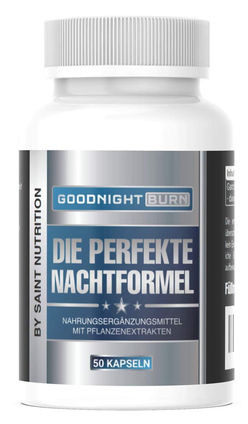 Saint Nutrition® GOODNIGHT F-BURN Capsules Vegan - 1 capsule for the night with Garcinia Cambogia - for men & women, fast + high dosage - NewNest Australia