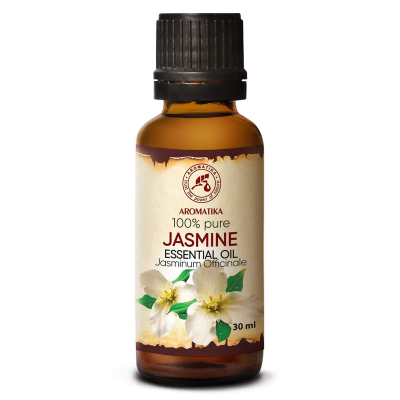 Jasmine Oil 30 Ml - Jasminum Officinal - Natural Pure Essential Jasmine Oil For Beauty - Aromatherapy - Oil Burner - Diffuser - Sauna - Room Fragrance - Body Care - NewNest Australia