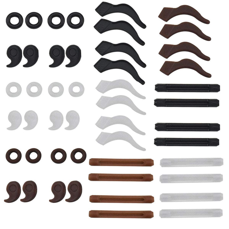 24 Pairs Of Glasses Non-Slip Glasses Ear Pads Silicone Non-Slip Glasses Holder Glasses Non-Slip Holder Glasses Ear Pad Glasses Non-Slip Ring Non-Slip Covers For Glasses Arms Reading Glasses - NewNest Australia